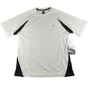 Insport Shirt Mens XL White Black Xodus Competitor Tee DrySport Moisture Wicking